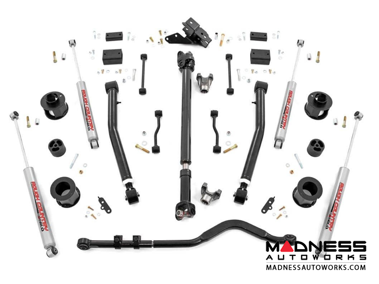 Jeep Wrangler JL Suspension Lift Kit w/Spacers & Adjustable Control Arms - Stage 2 - 3.5" Lift